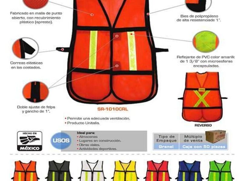 CHALECOS DE SEGURIDAD 2 EN MONTERREY