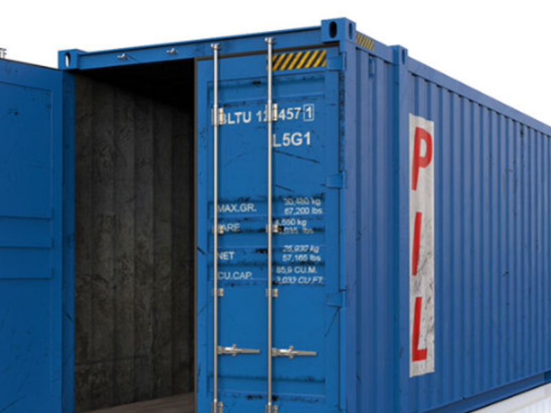 Contenedor carga máxima 72,800 LB méxico