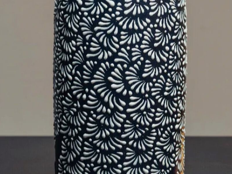 Florero talavera Negra México