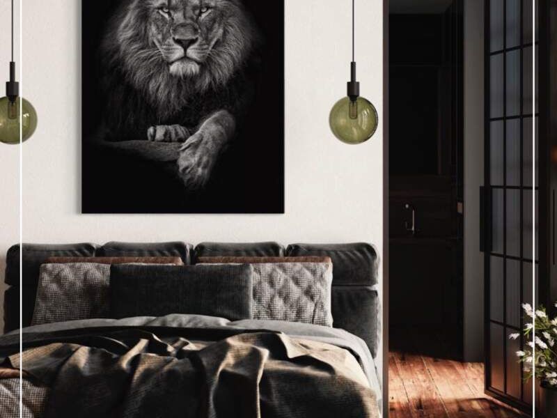 Cuadro Decorativo León Ensenada