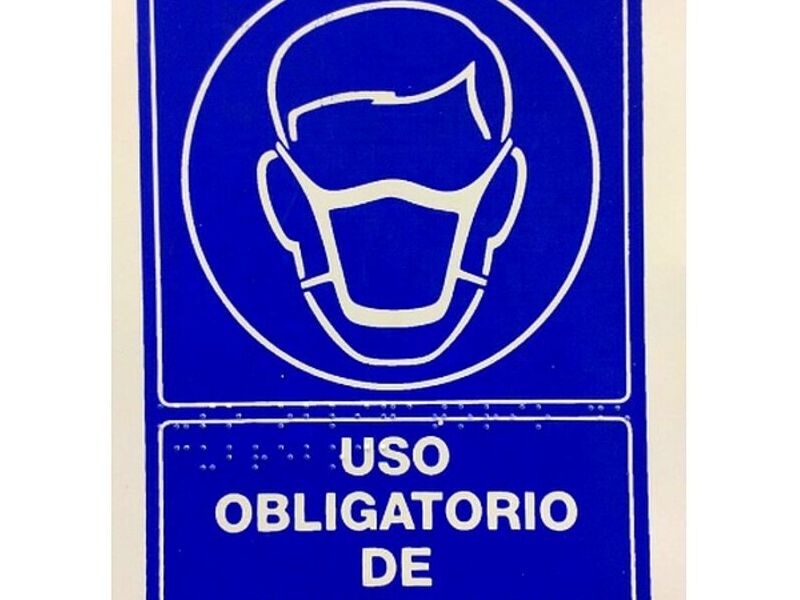 USO OBLIGATORIO CUBREBOCAS BRAILLE México