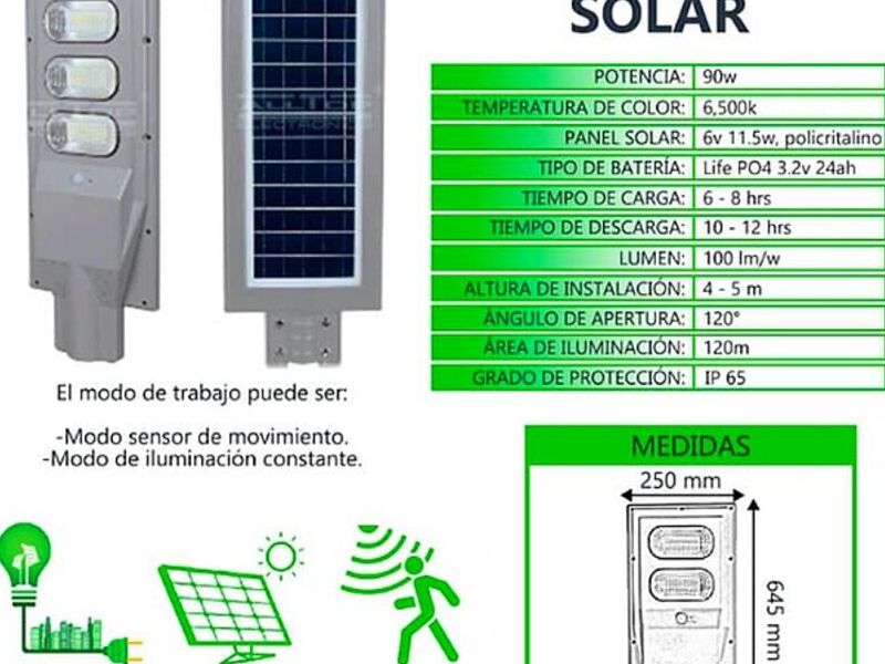 Luminaria solar México