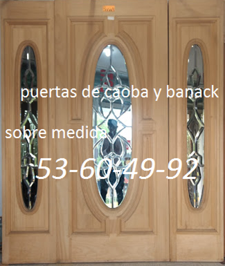 Puertas de Caoba y Banack