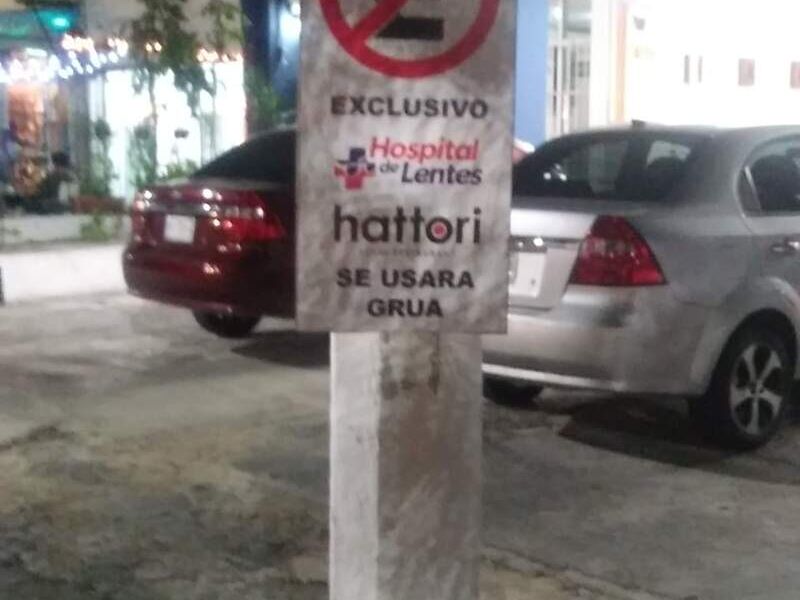 Señalética Estacionar Cancún