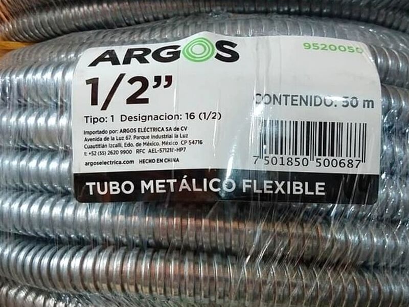 TUBO METALICO FLEXIBLE México