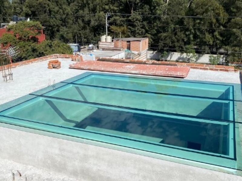 Pérgola aluminio blanco Puebla