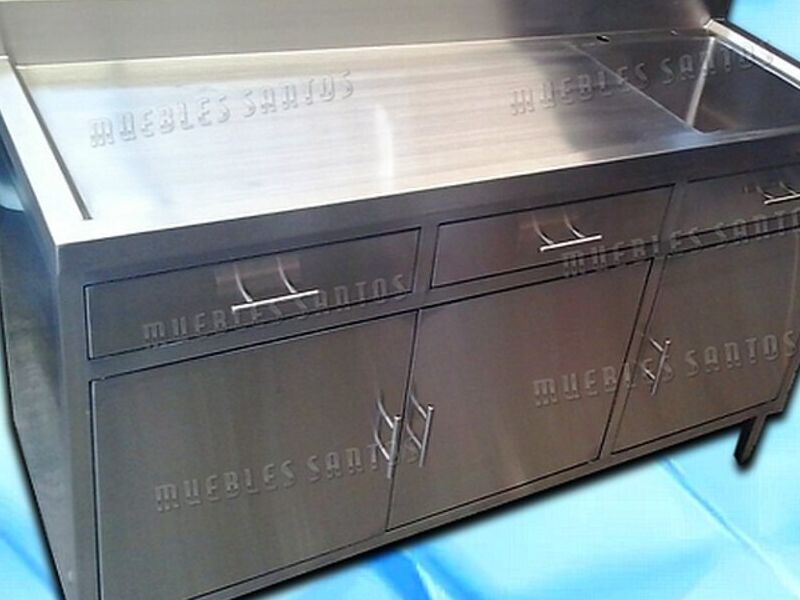  Mesa para Laboratorio con puertas y cajones