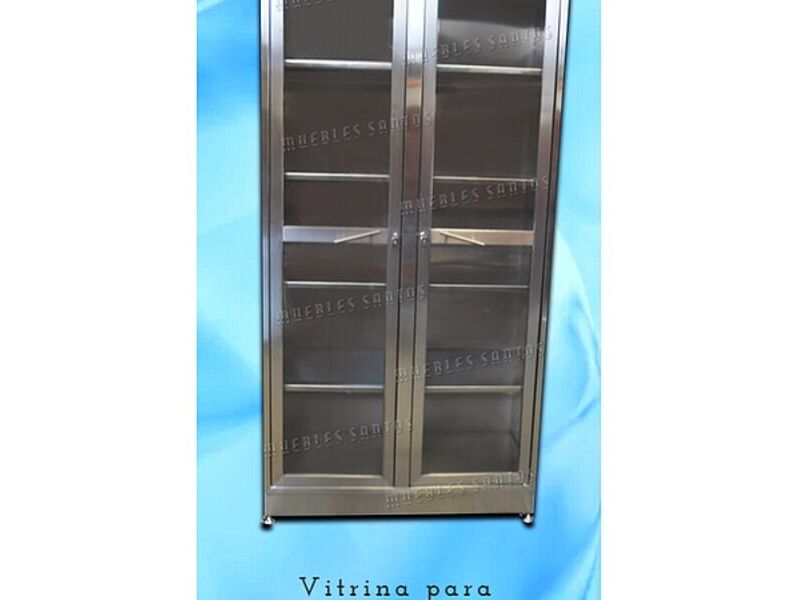Vitrina para medicamentos en acero inoxidable