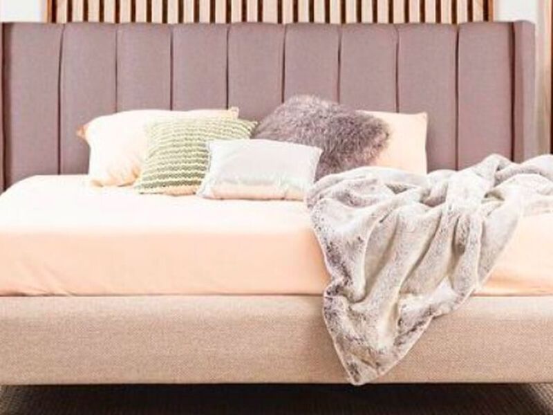 Cama King Size Sander Beige