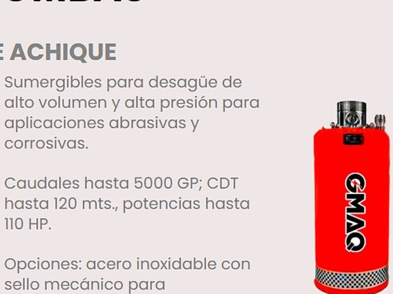 Bombas de Achique