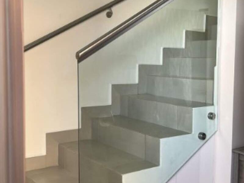 Barandal aluminio y cristal templado Tijuana