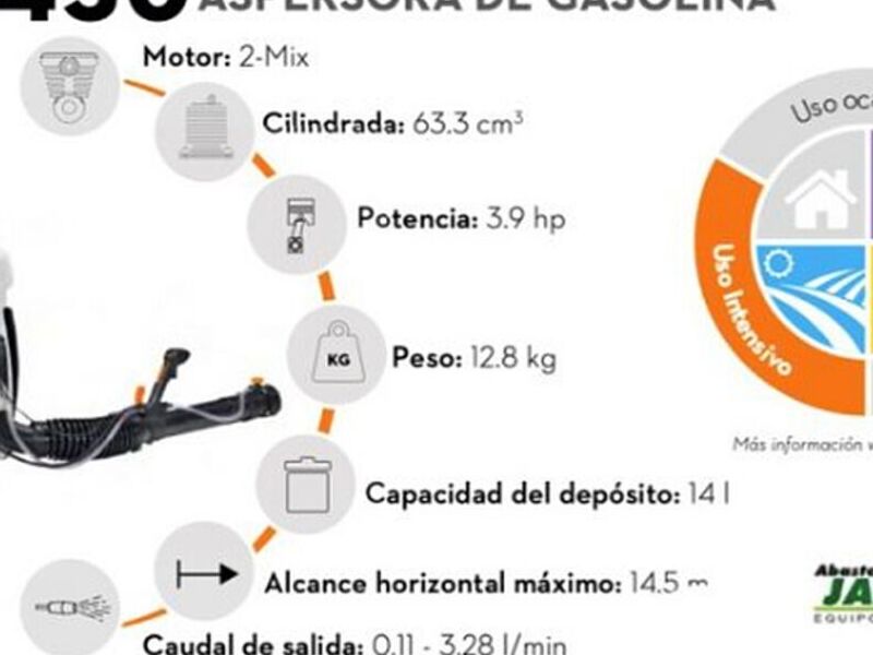 FUMIGADOR ASPERSORA DE GASOLINA
