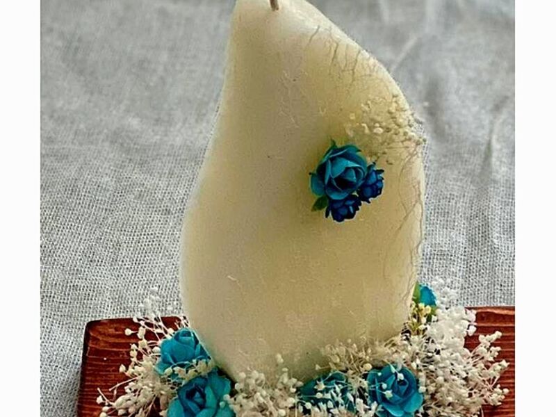 Velas decoraciones turquesas Mexico