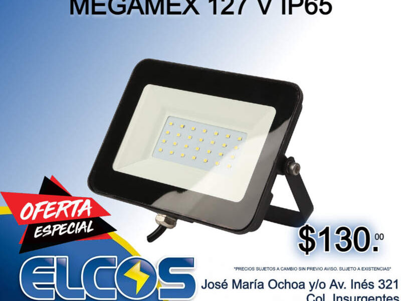 Reflector LED 10W 127V IP65 México 