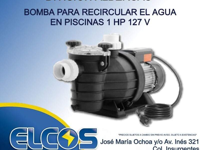 Bomba recircular agua 1hp 127v México 