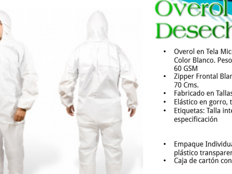 Overol Desechable México 