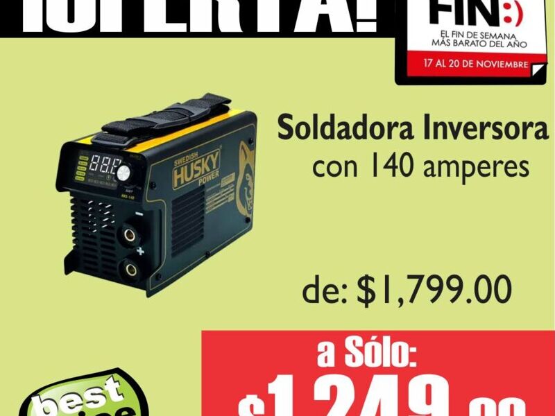 Soldadora inversora Husky HKS 140 México 