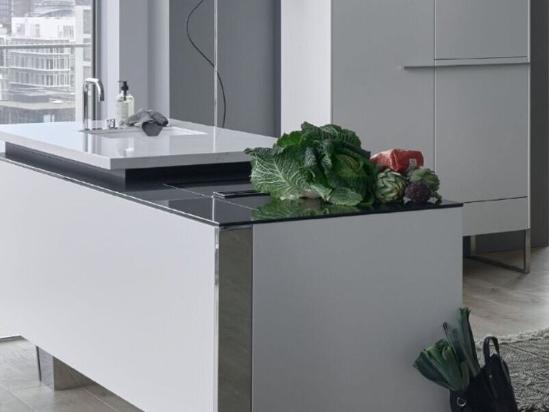 Cocina elegante alto brillo México 