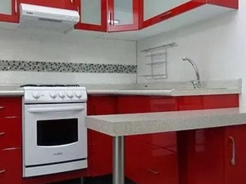 Cocina integral roja México 