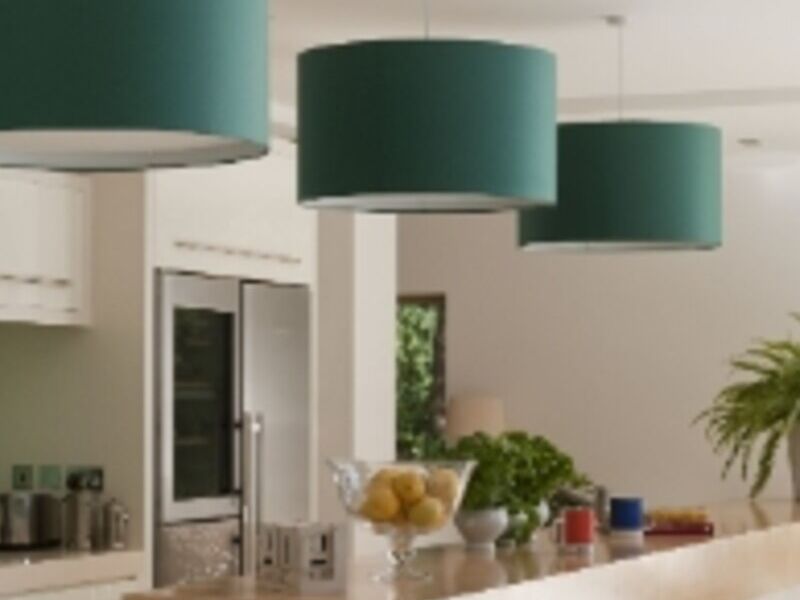 Cocina integral verde alacena México 