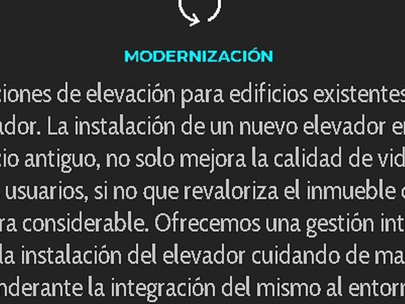 Modernizacion ascensores