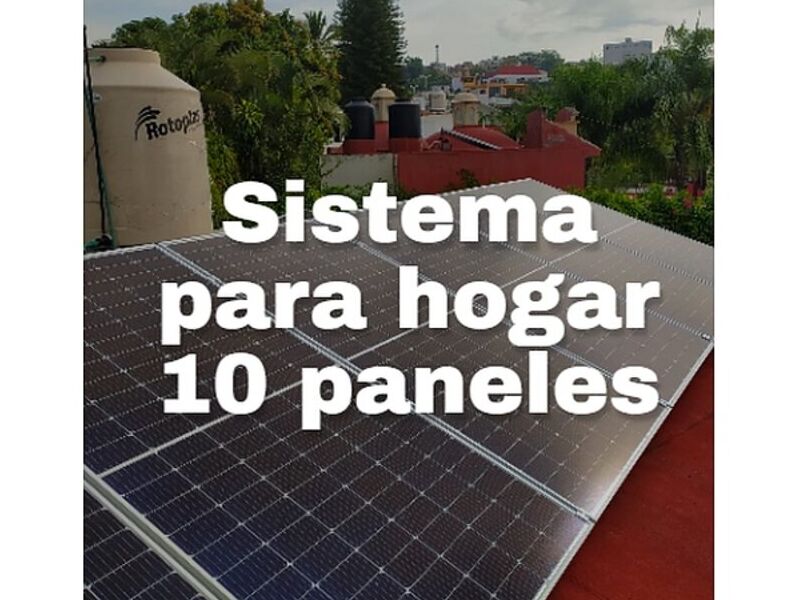 Sistema hogares 10 paneles Morelos