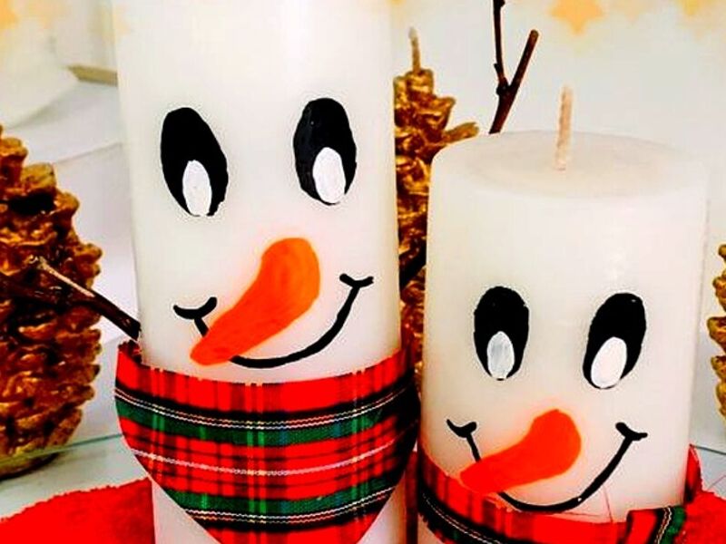 Cirios decorados Navideños Mexico