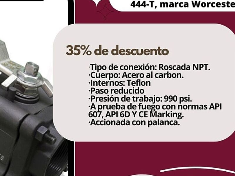 Válvula de bola de 3/4'' Tlajomulco de Zúñiga