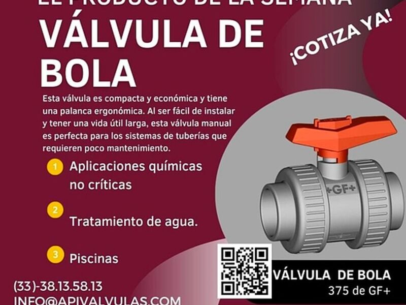 Válvula Bola 375 Tlajomulco de Zúñiga