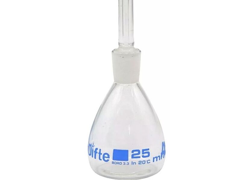 Picnometro  Vidrio 25 Ml México 