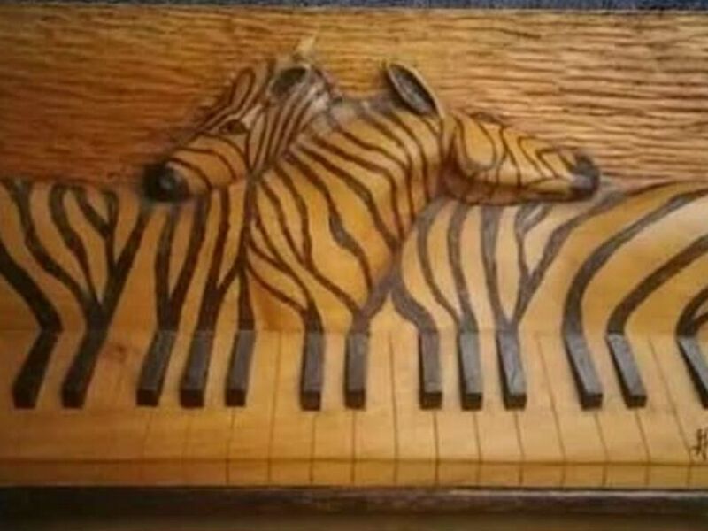 Arte en madera cebra Chetumal