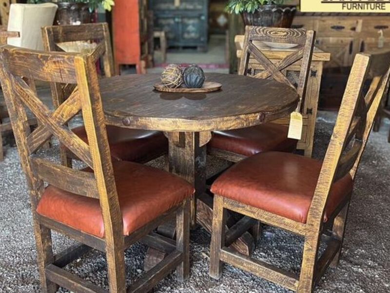 Comedor para 4 personas de madera Pino México