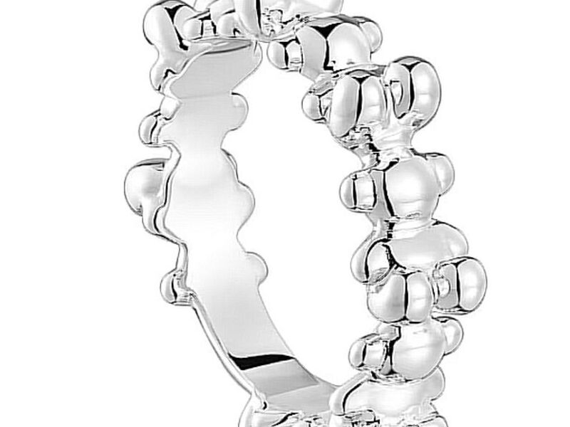 Anillo mediano de plata motivos oso Bold Bear