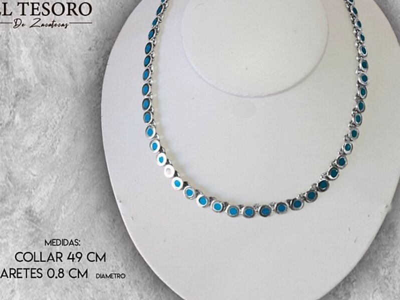 Plata con turquesa