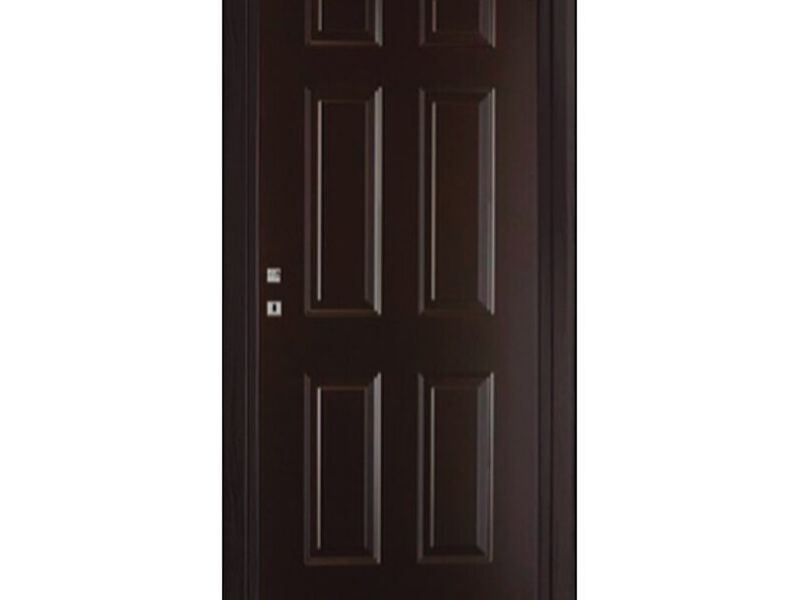 Puerta de Acero Chocolate 6 Tableros