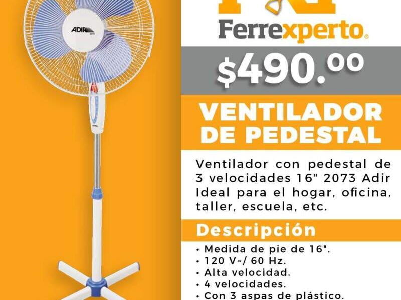 Ventiladores pedestal Adir México 