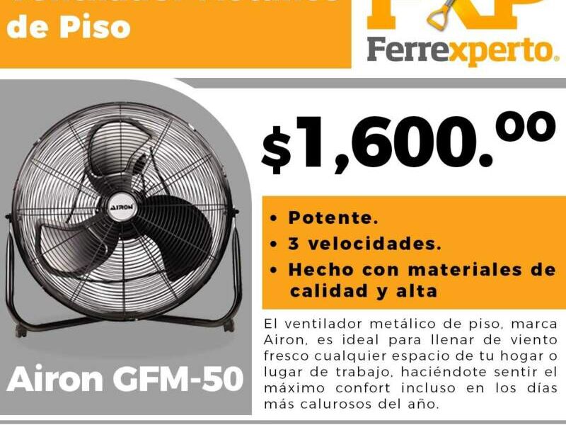 Ventilador metálico piso México 