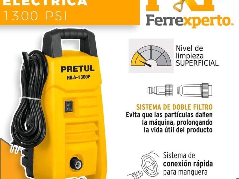 hidrolavadora eléctrica 1300 PSI México 