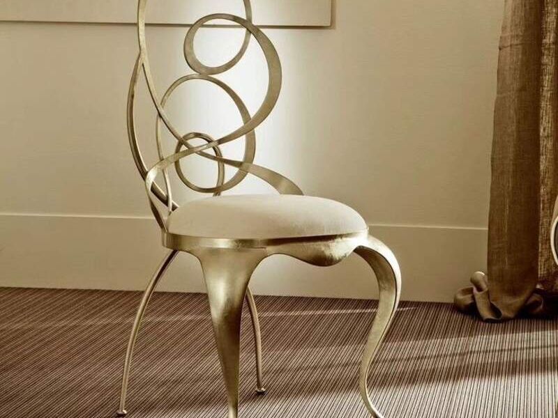 Silla Vanguardista Dorada México 