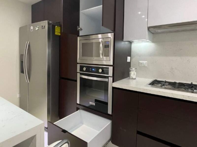 Cocina integral café/blanco México 