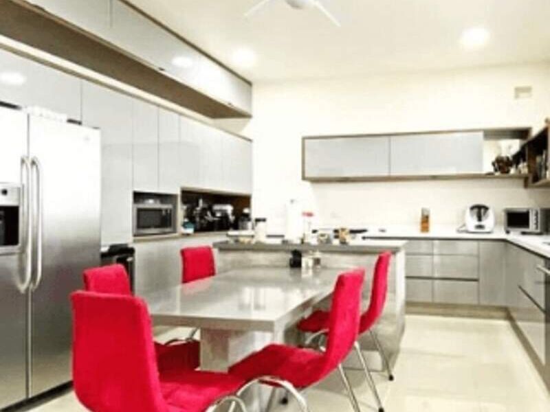 Cocina integral blanco/rojo México 
