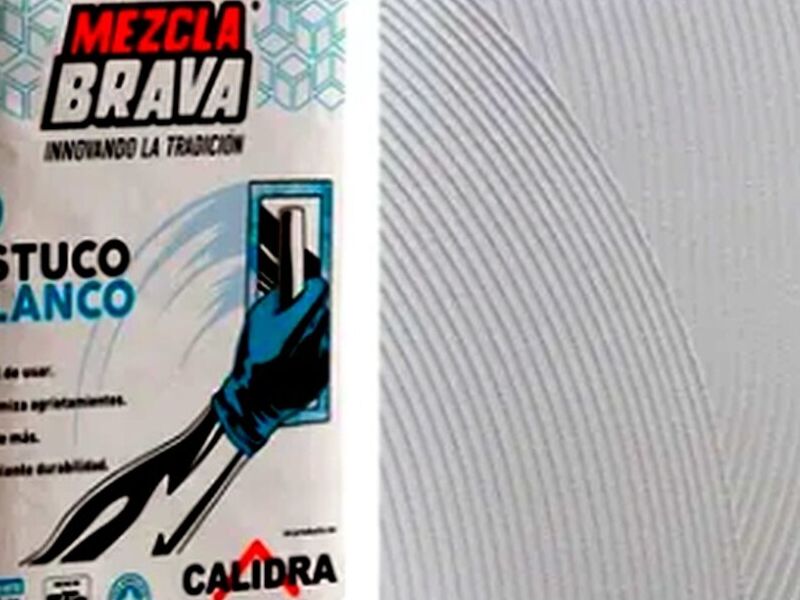 Estuco Blanco Saco 40kg Mezcla Brava México
