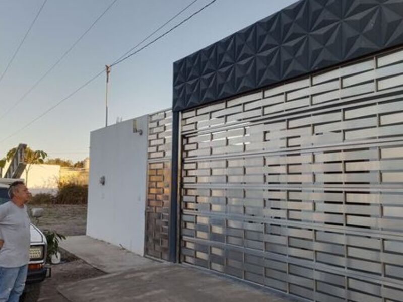 Porton de aluminio 