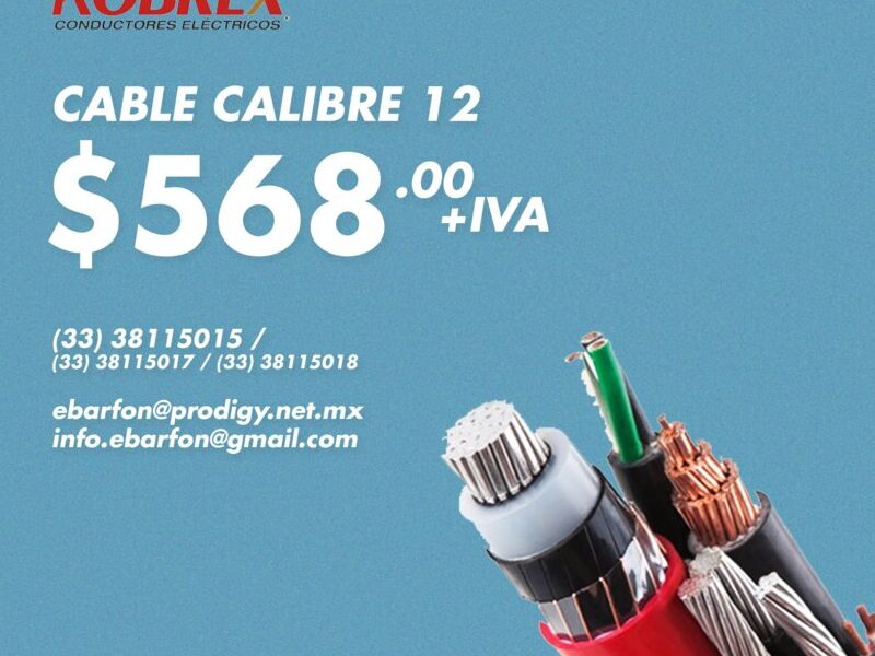 Cable calibre 12 México 