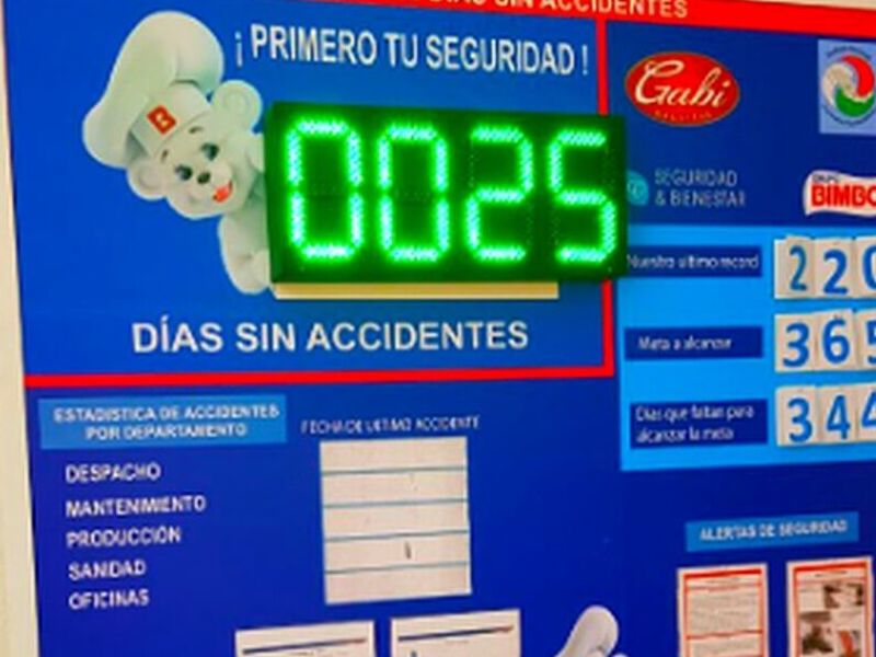 TABLEROS DE DIAS SIN ACCIDENTES