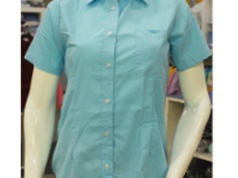 Blusa manga corta aqua Villahermosa