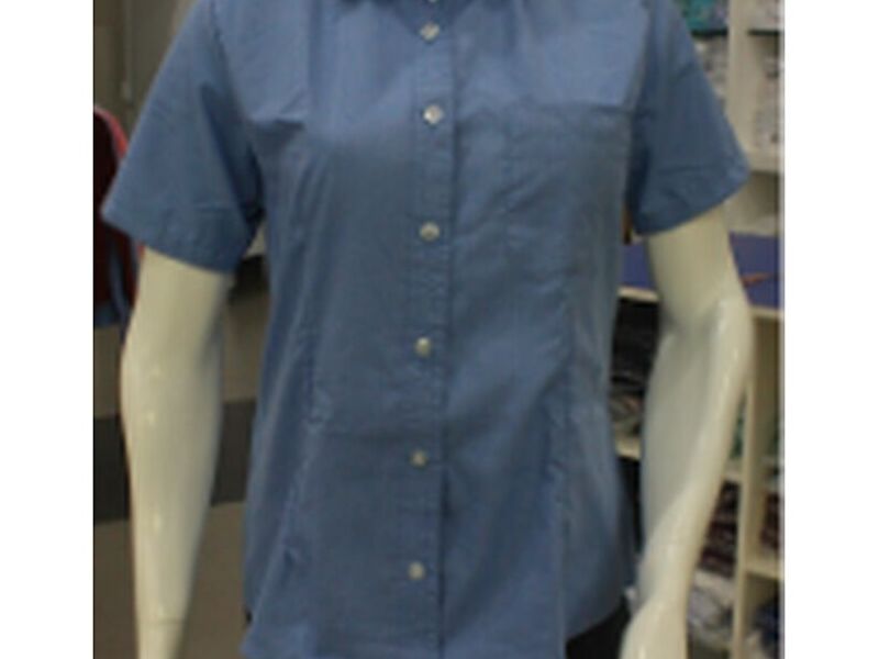 Blusa manga corta azul Villahermosa
