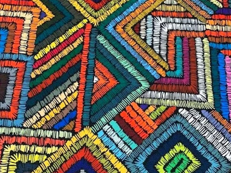 Tela Estampada Geométrica Mx