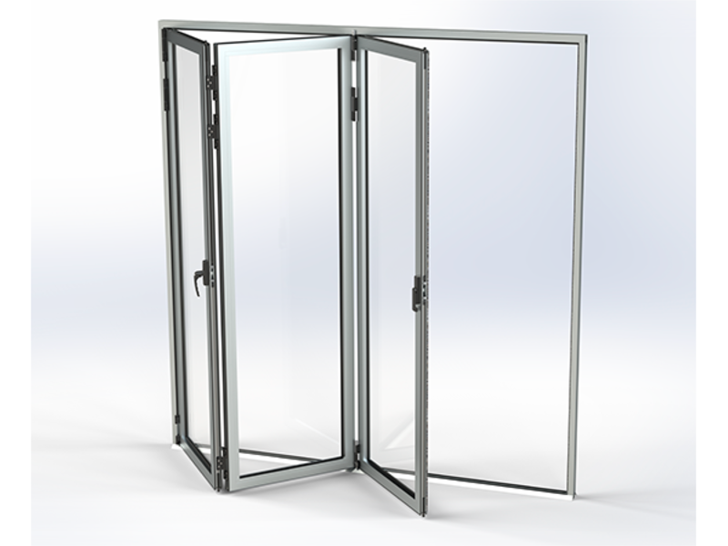 Puertas plegables aluminio Toluca