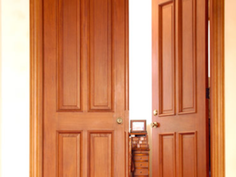 Puerta Madera Doble Interiores Mexico